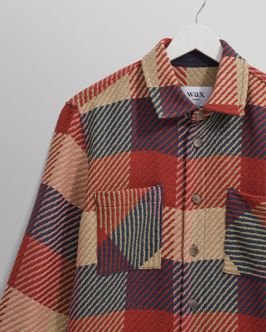 Whiting - Red And Multicolour Block Check Overshirt