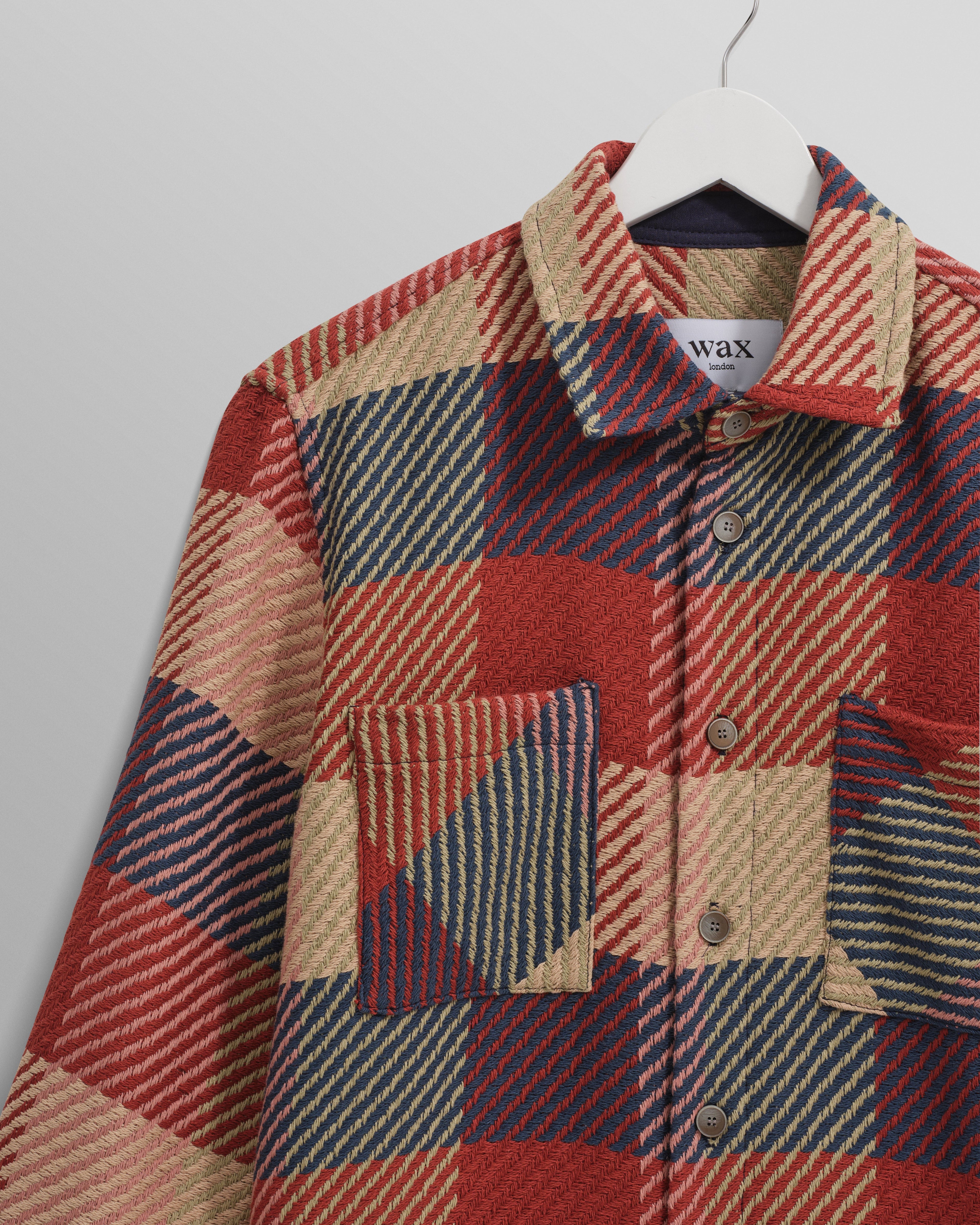 Whiting - Red And Multicolour Block Check Overshirt