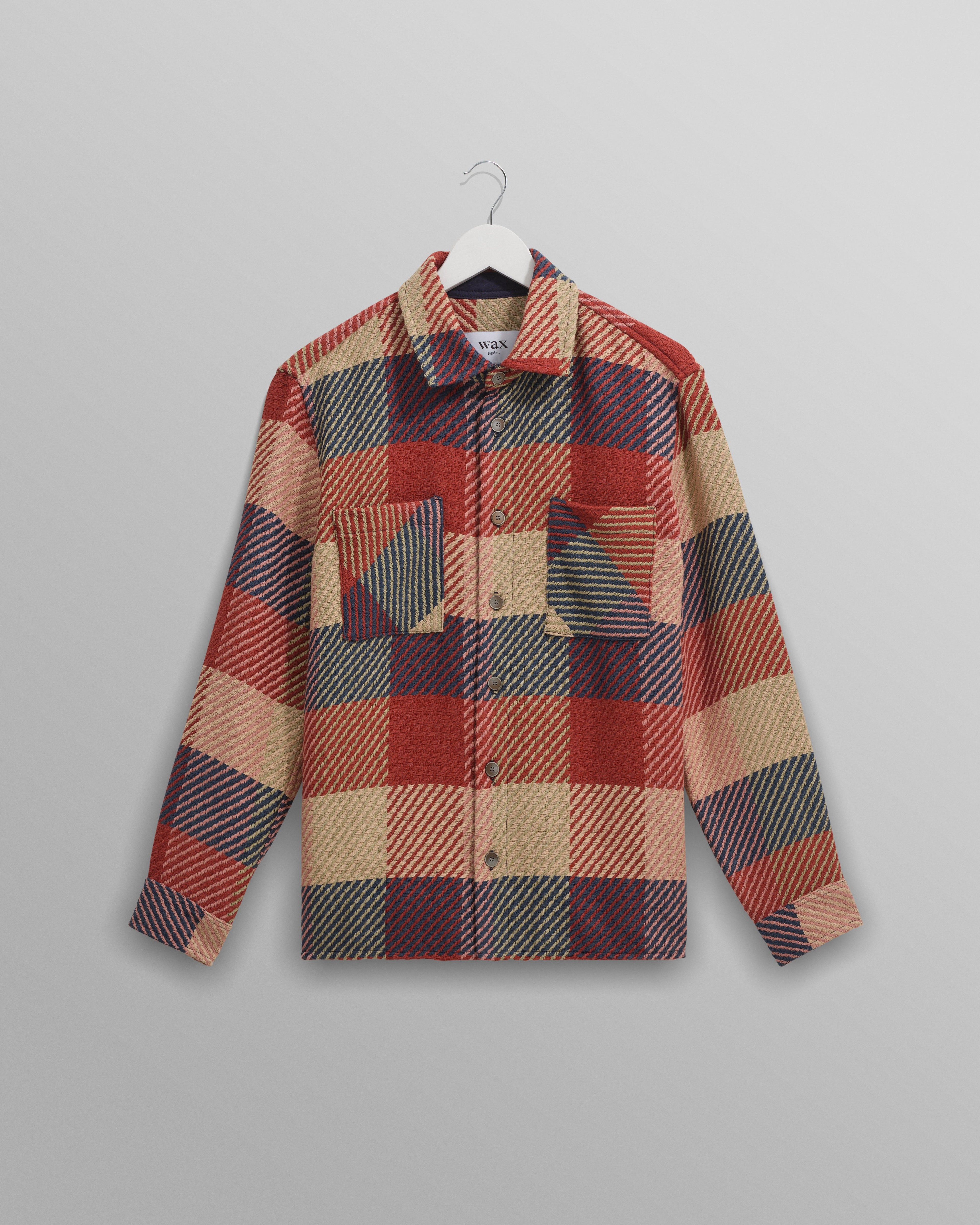 Whiting - Red And Multicolour Block Check Overshirt