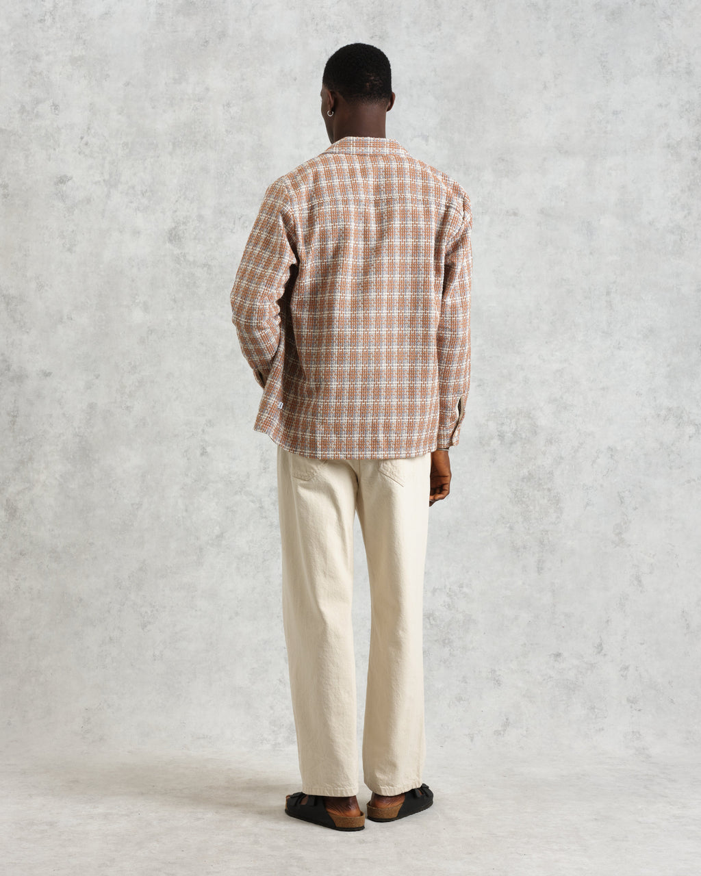 Whiting - Tan And Multicolour Ladder Check Overshirt