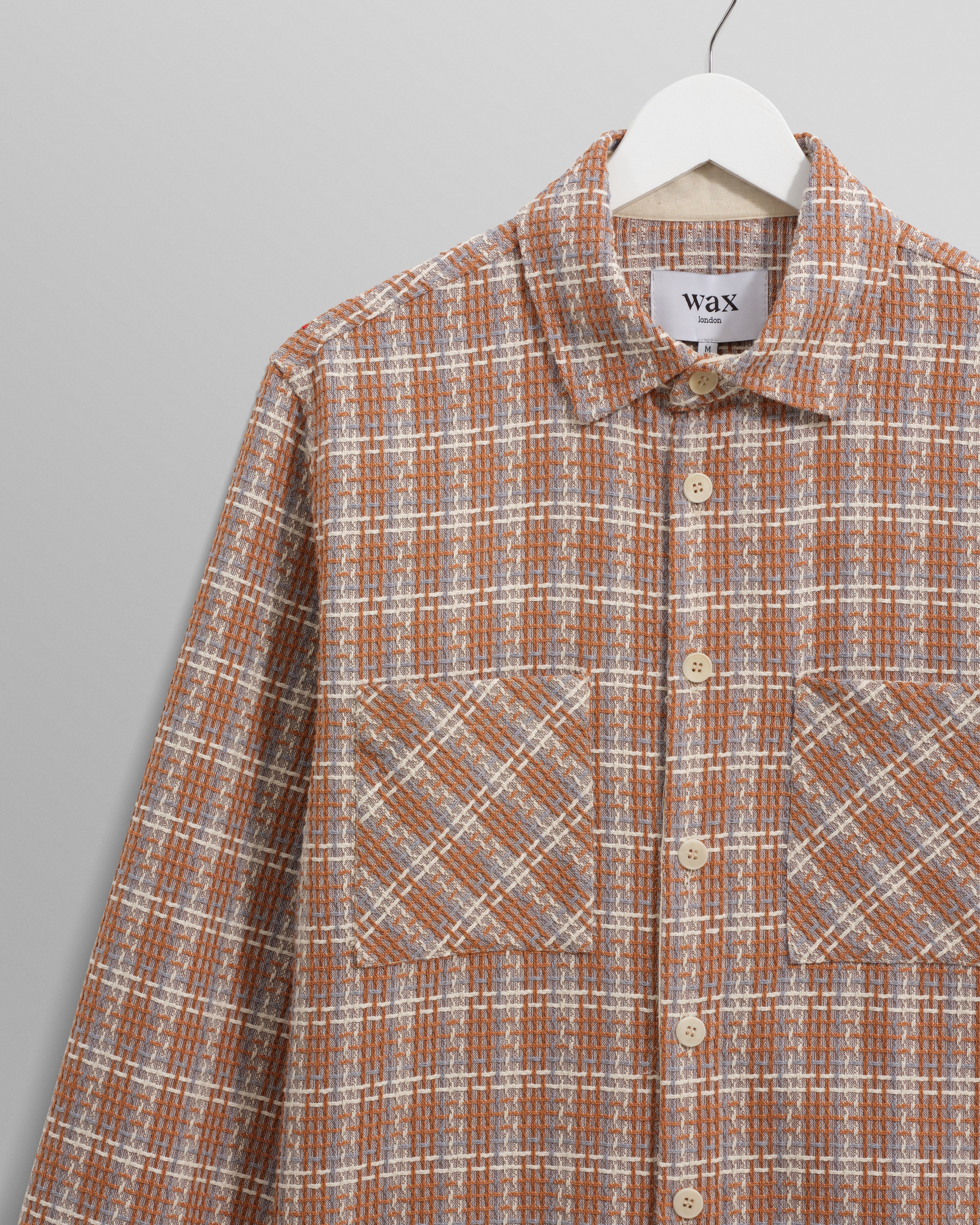Whiting - Tan And Multicolour Ladder Check Overshirt