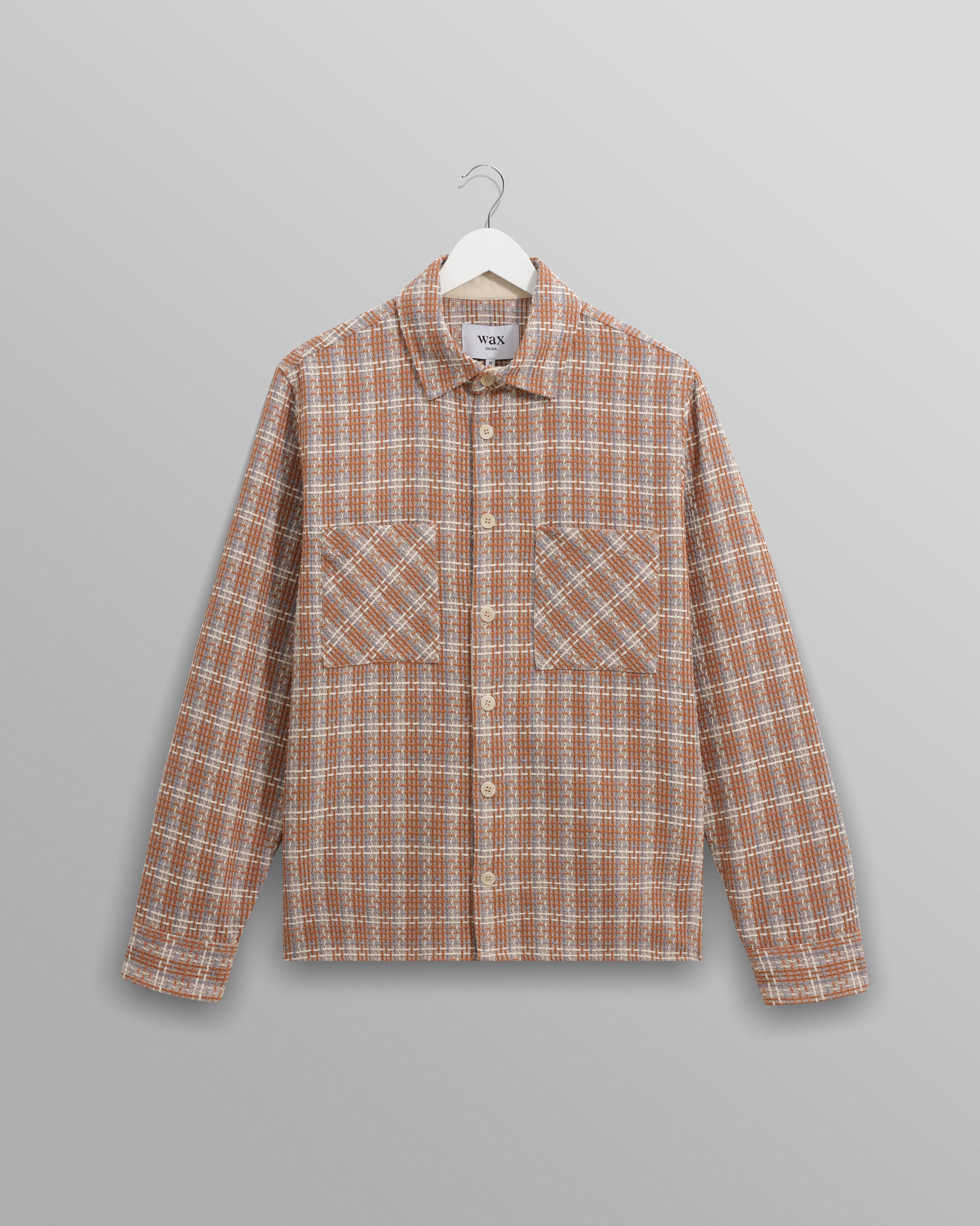 Whiting - Tan And Multicolour Ladder Check Overshirt