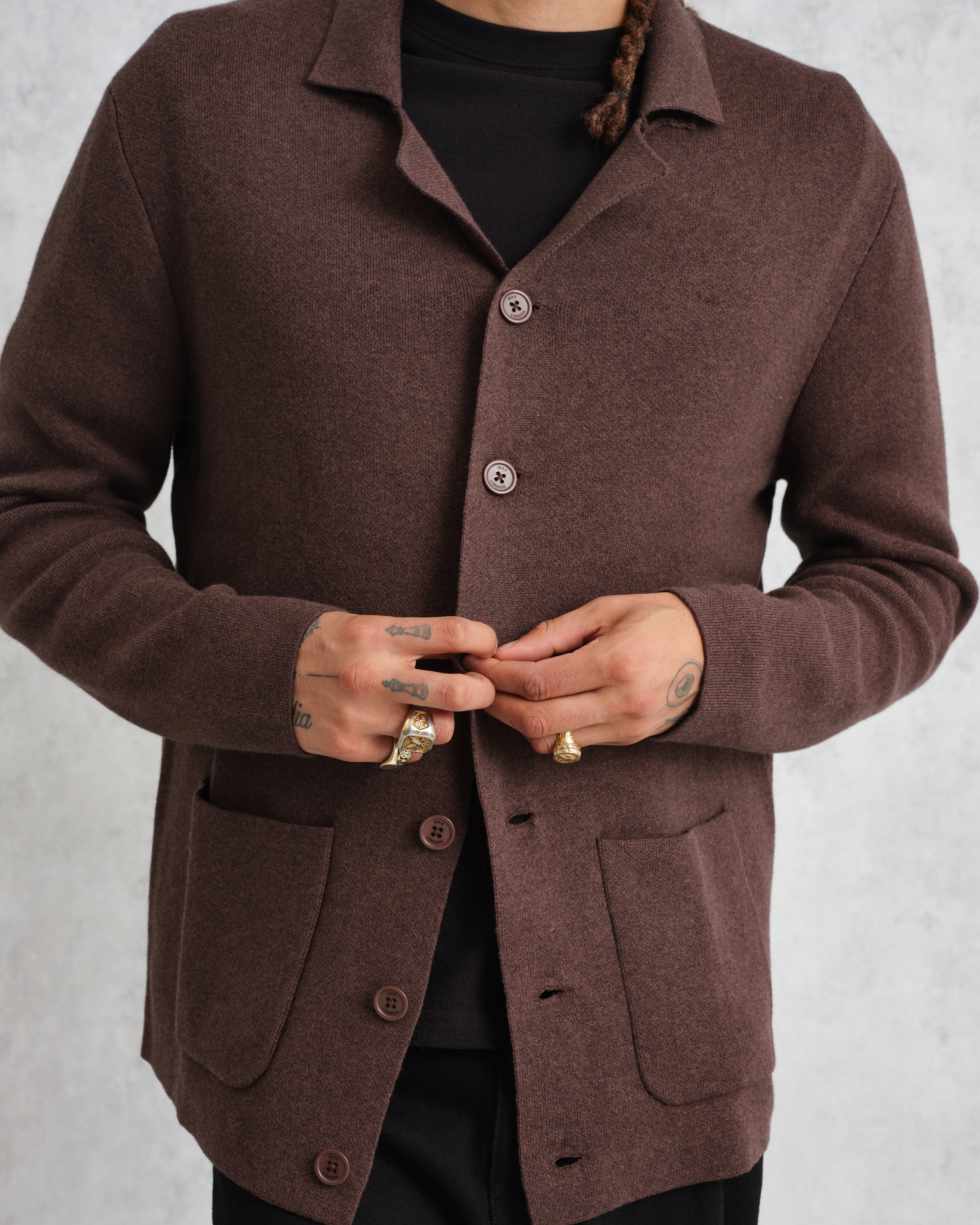 Wightman - Brown Milano Cardigan