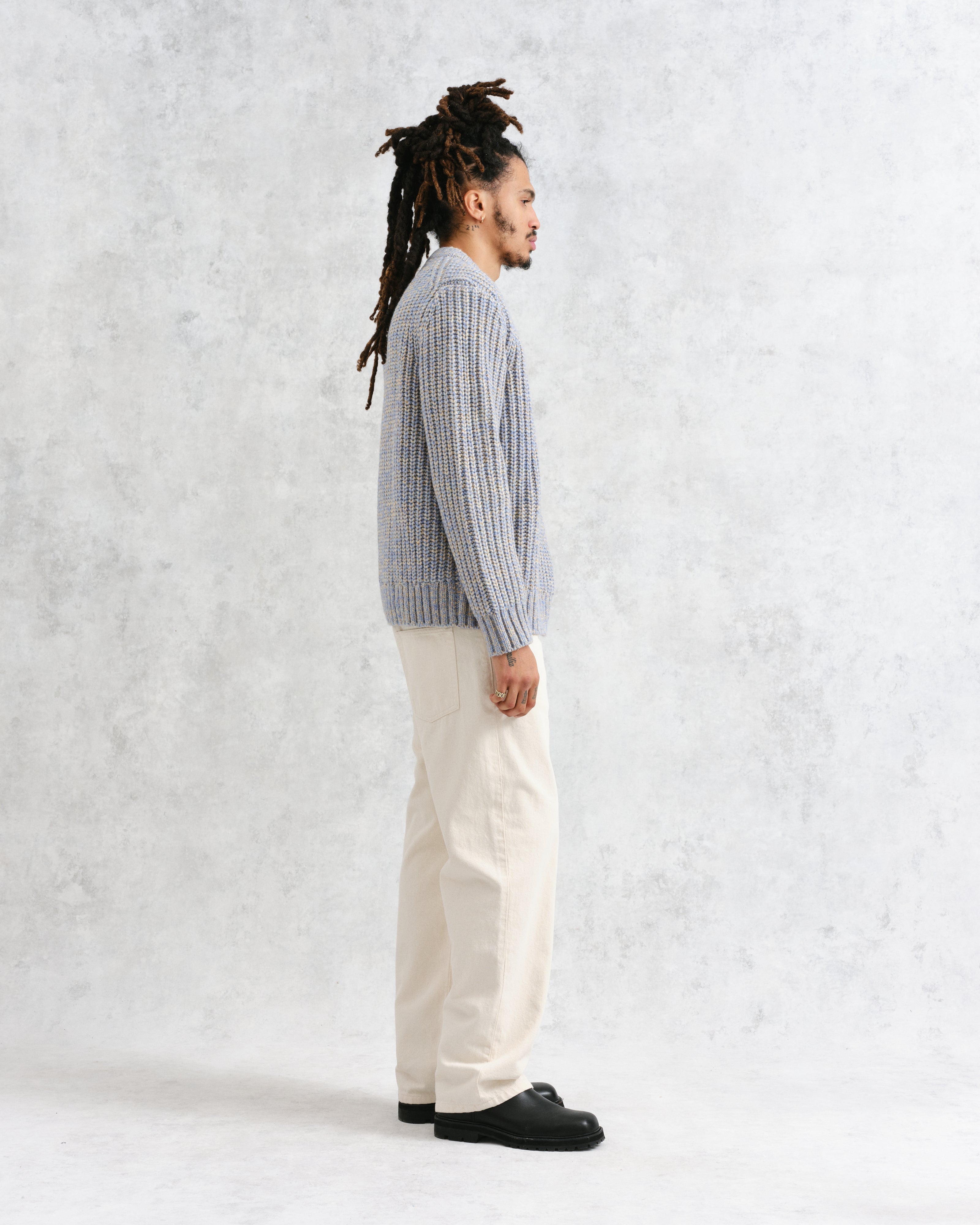 Wilde - Blue Heavyweight Knit Jumper