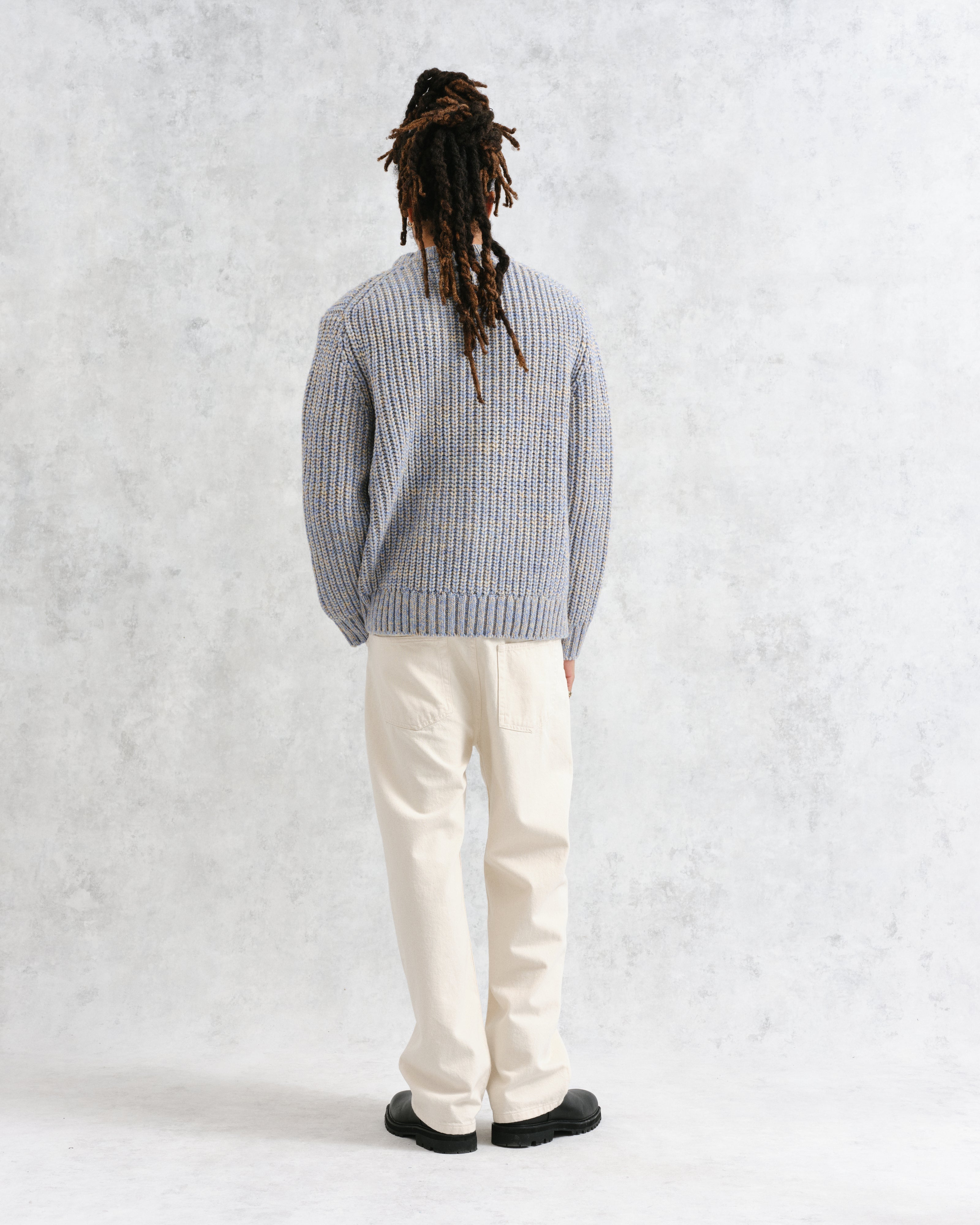 Wilde - Blue Heavyweight Knit Jumper