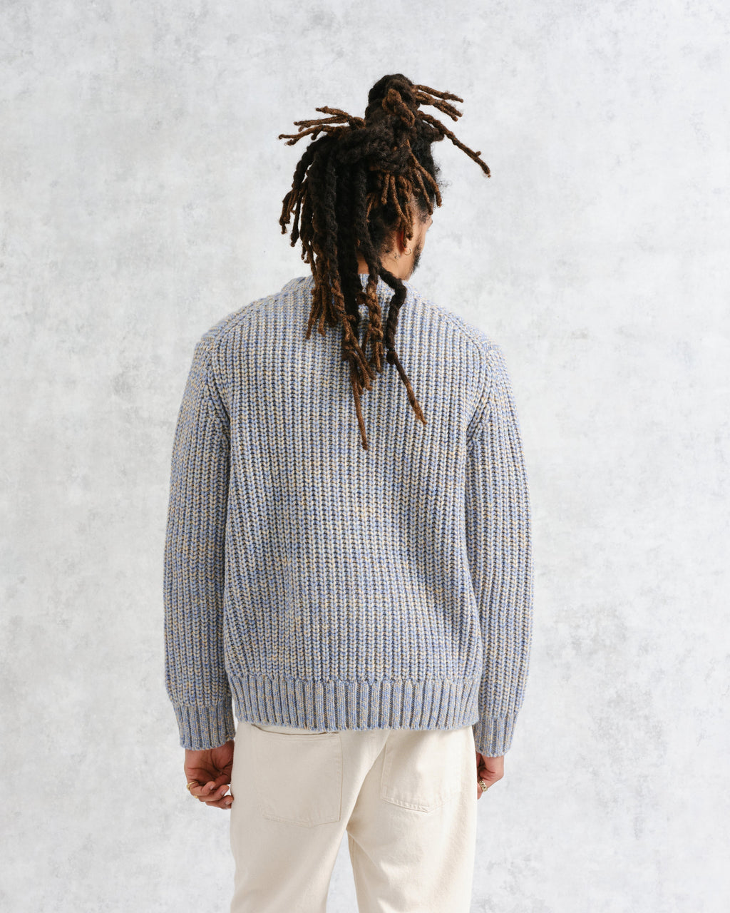 Wilde - Blue Heavyweight Knit Jumper