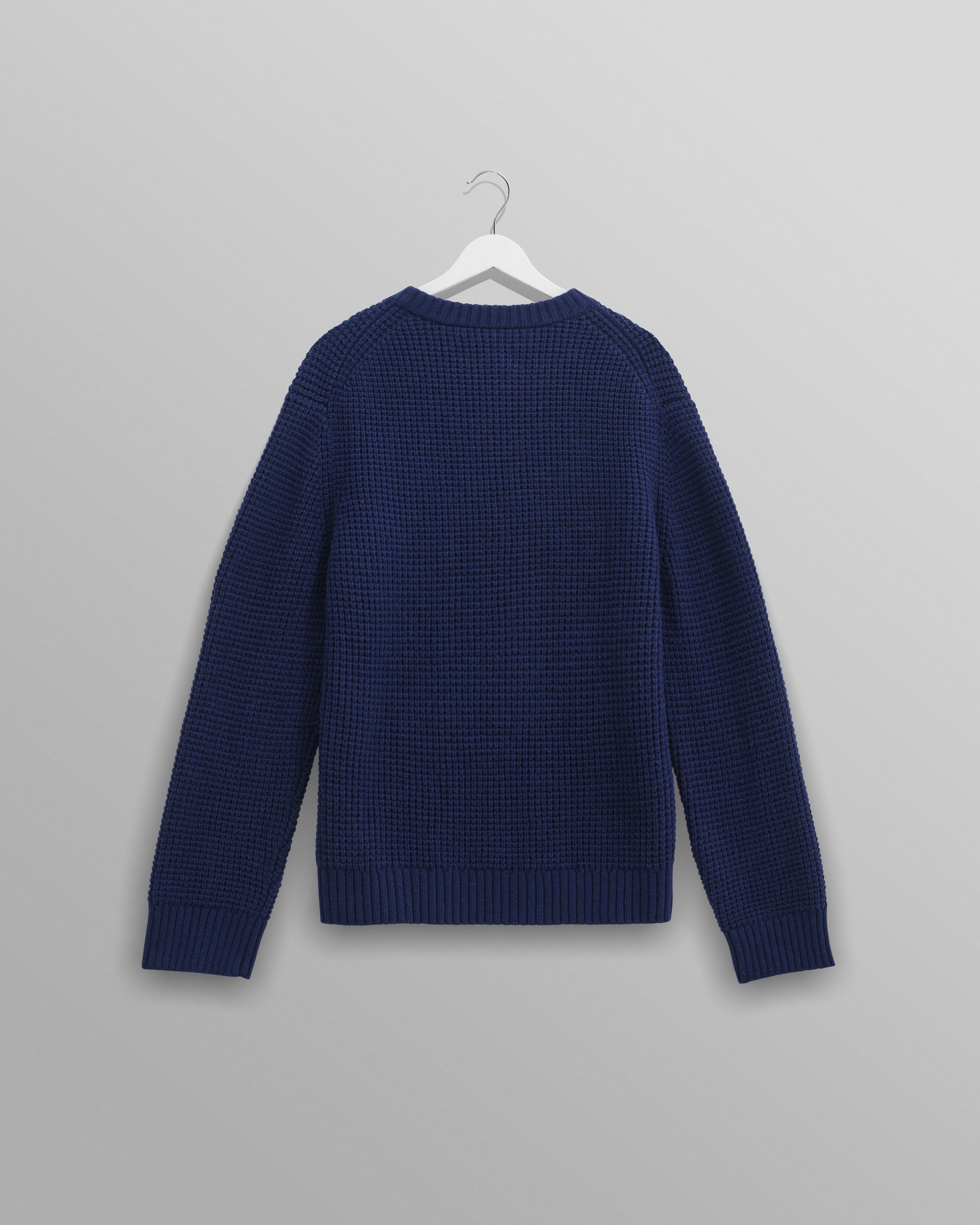 Wilde - Blue Waffle Knit Jumper
