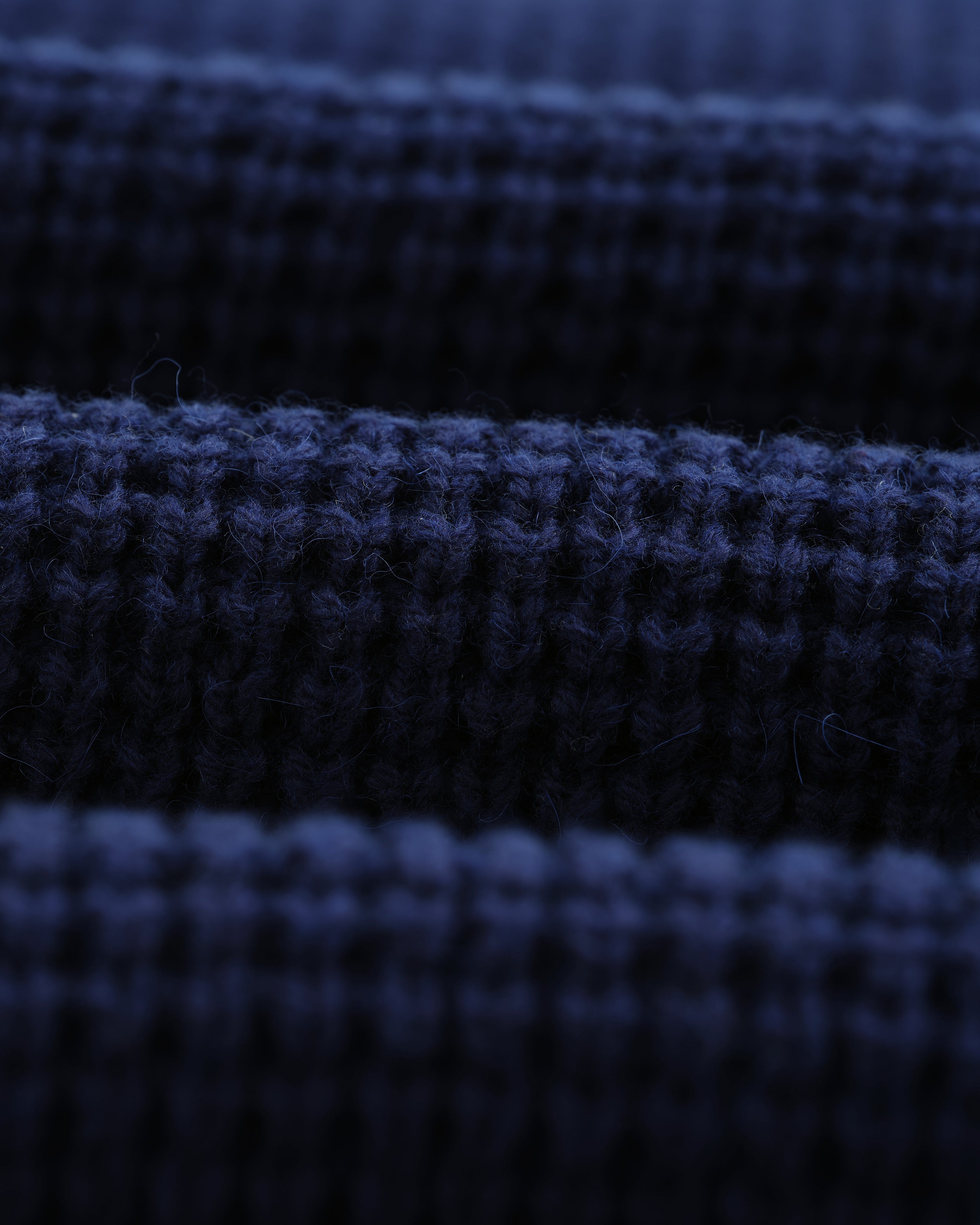 Wilde - Blue Waffle Knit Jumper