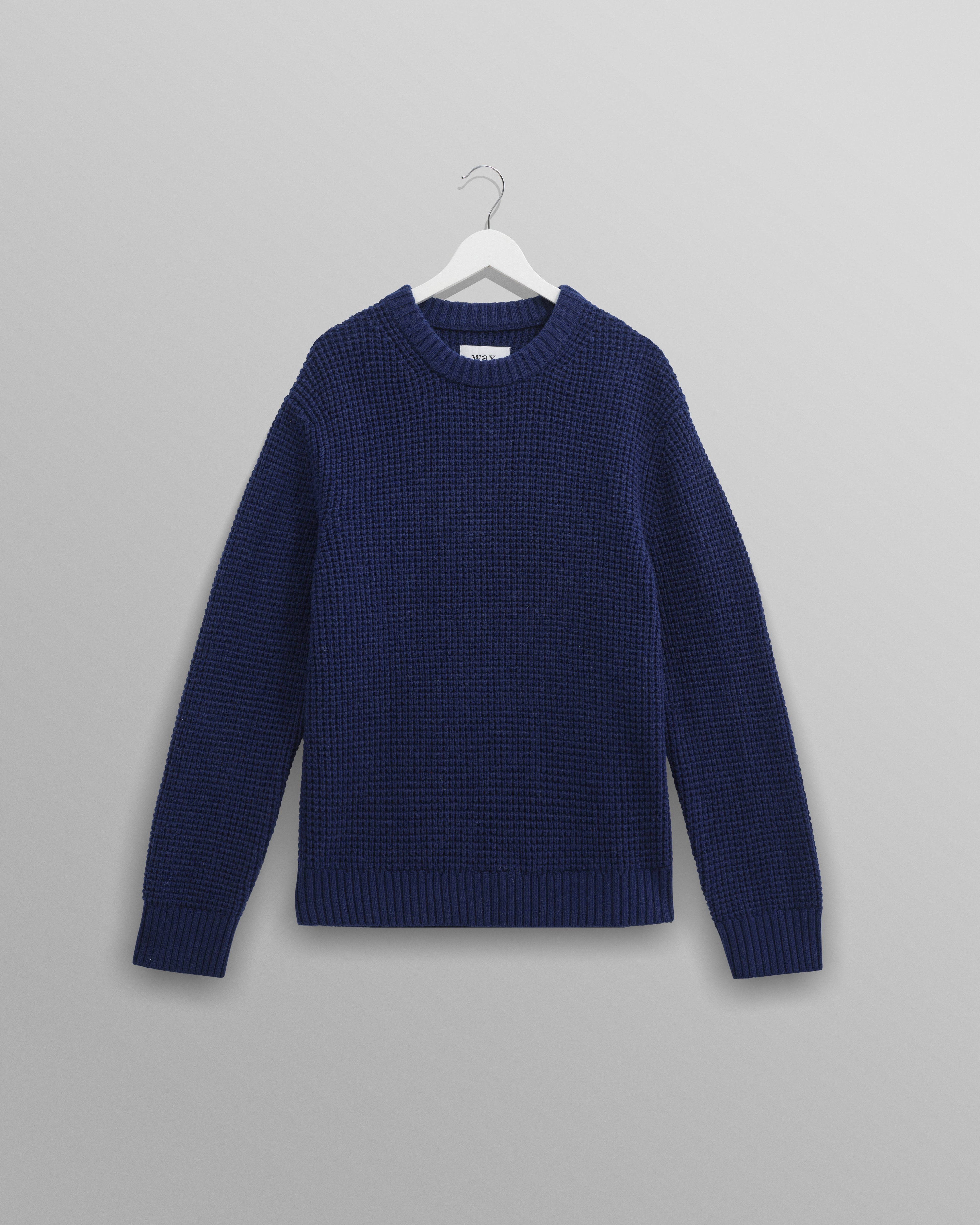 Wilde - Blue Waffle Knit Jumper