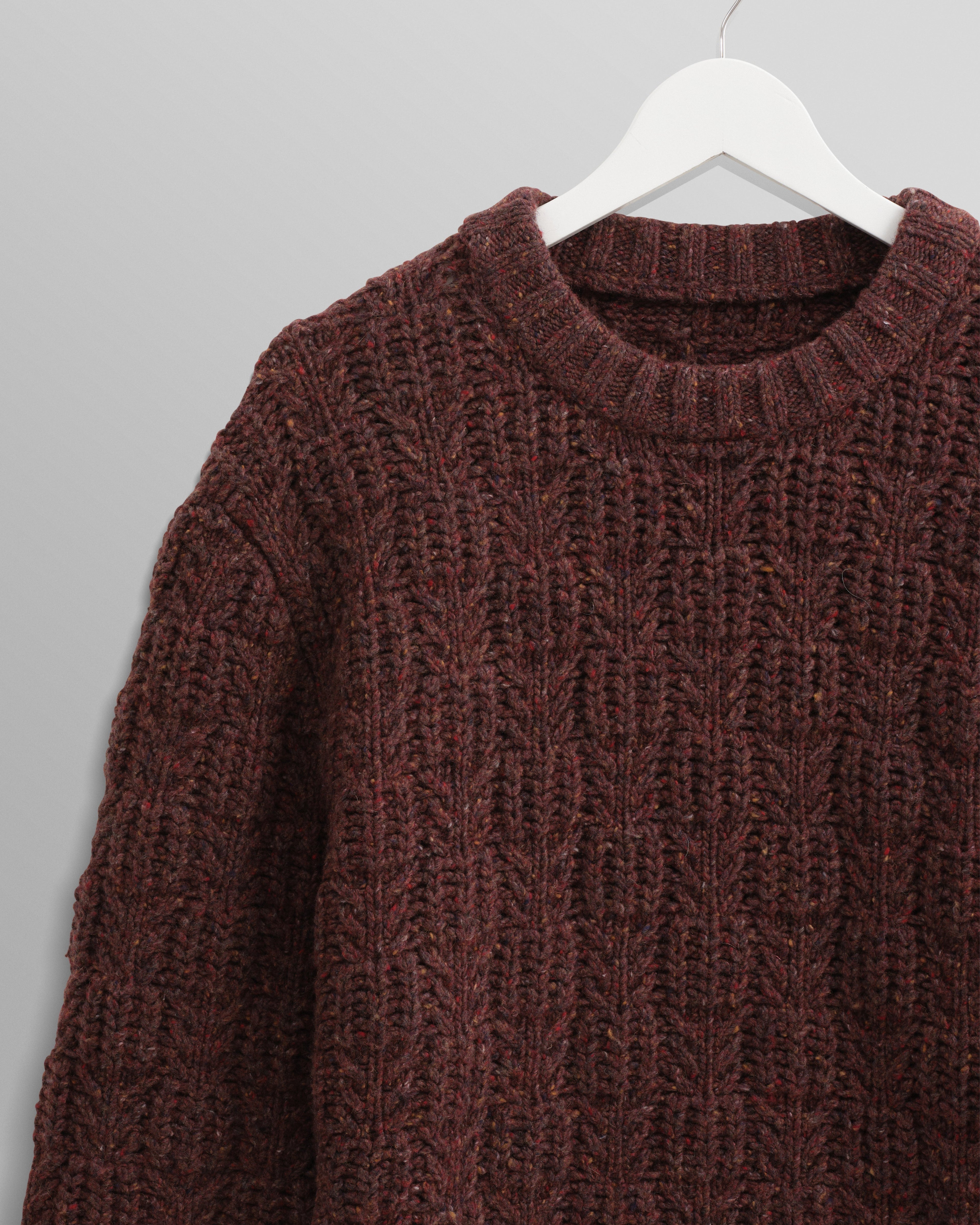 Wilde - Brown Checkerboard Leaf Jumper