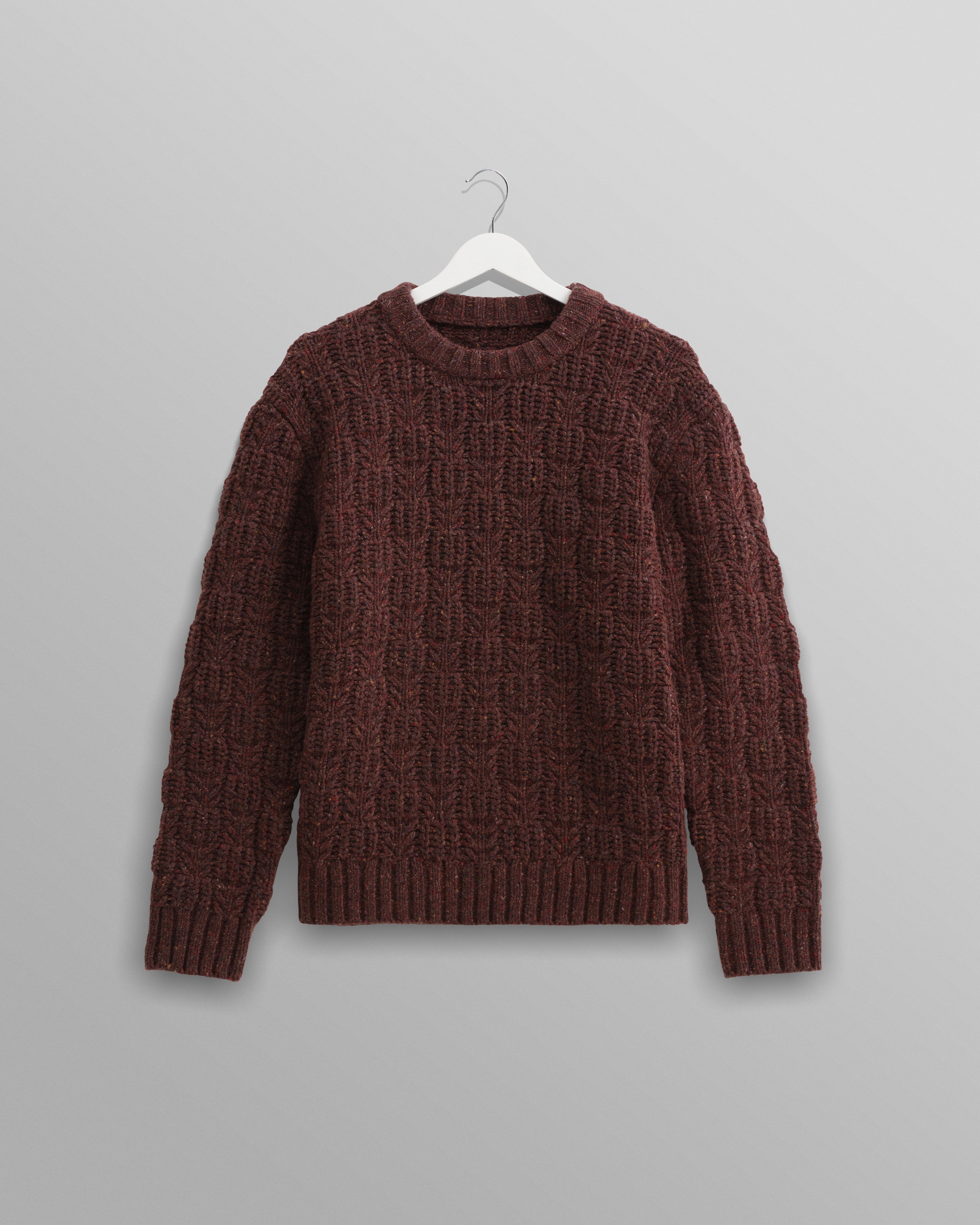 Wilde - Brown Checkerboard Leaf Jumper