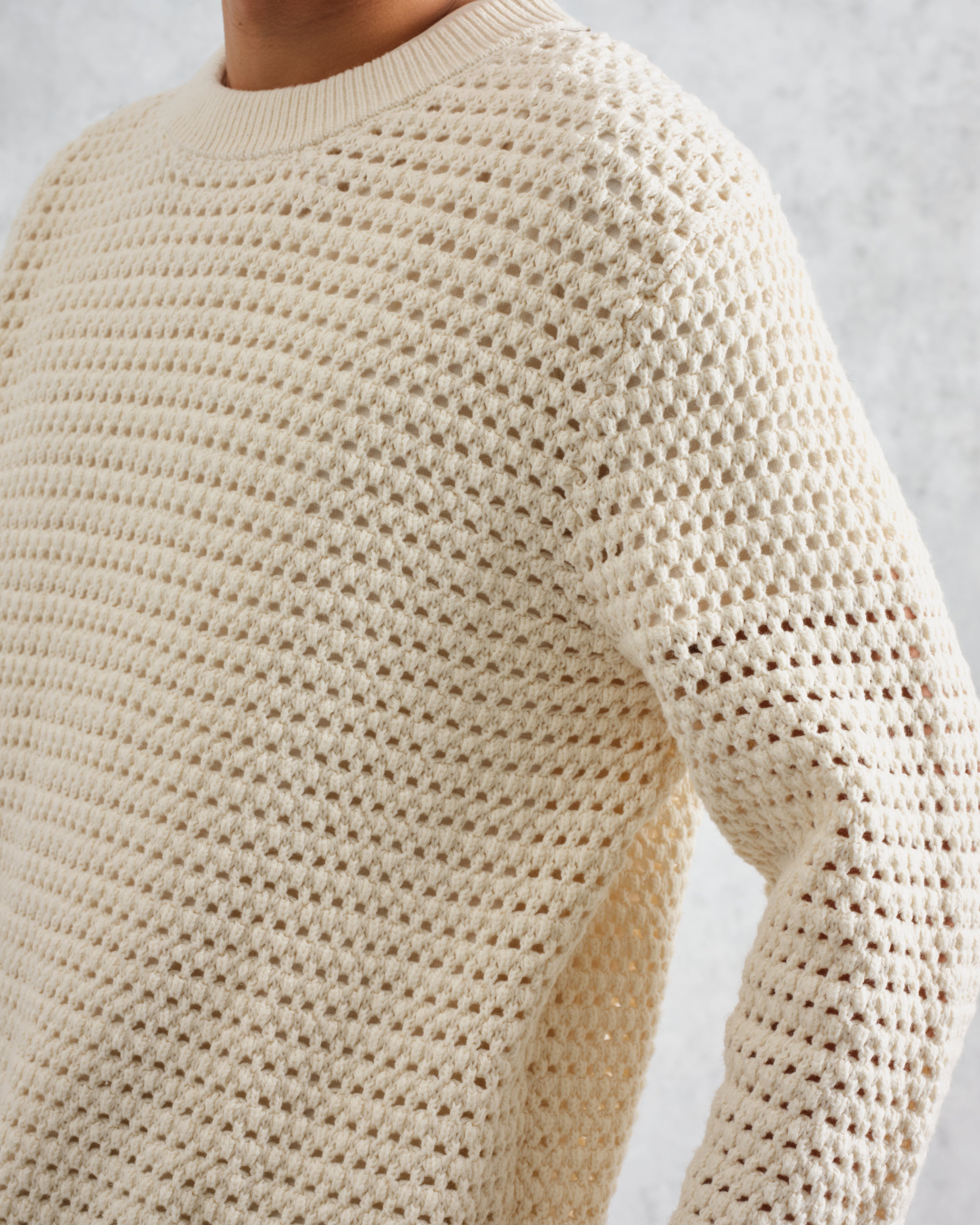 Wilde - Ecru Open Knit Jumper
