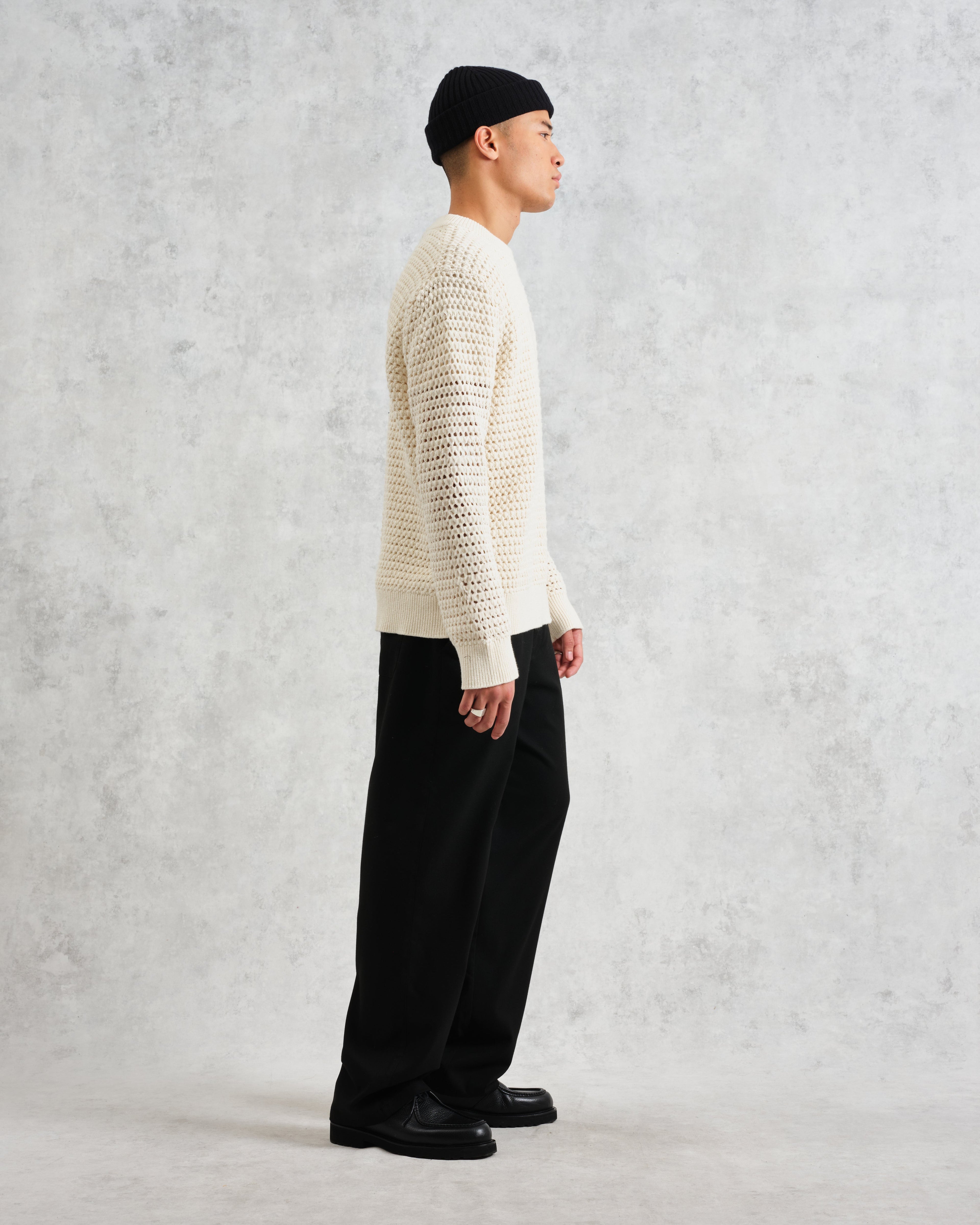 Wilde - Ecru Open Knit Jumper