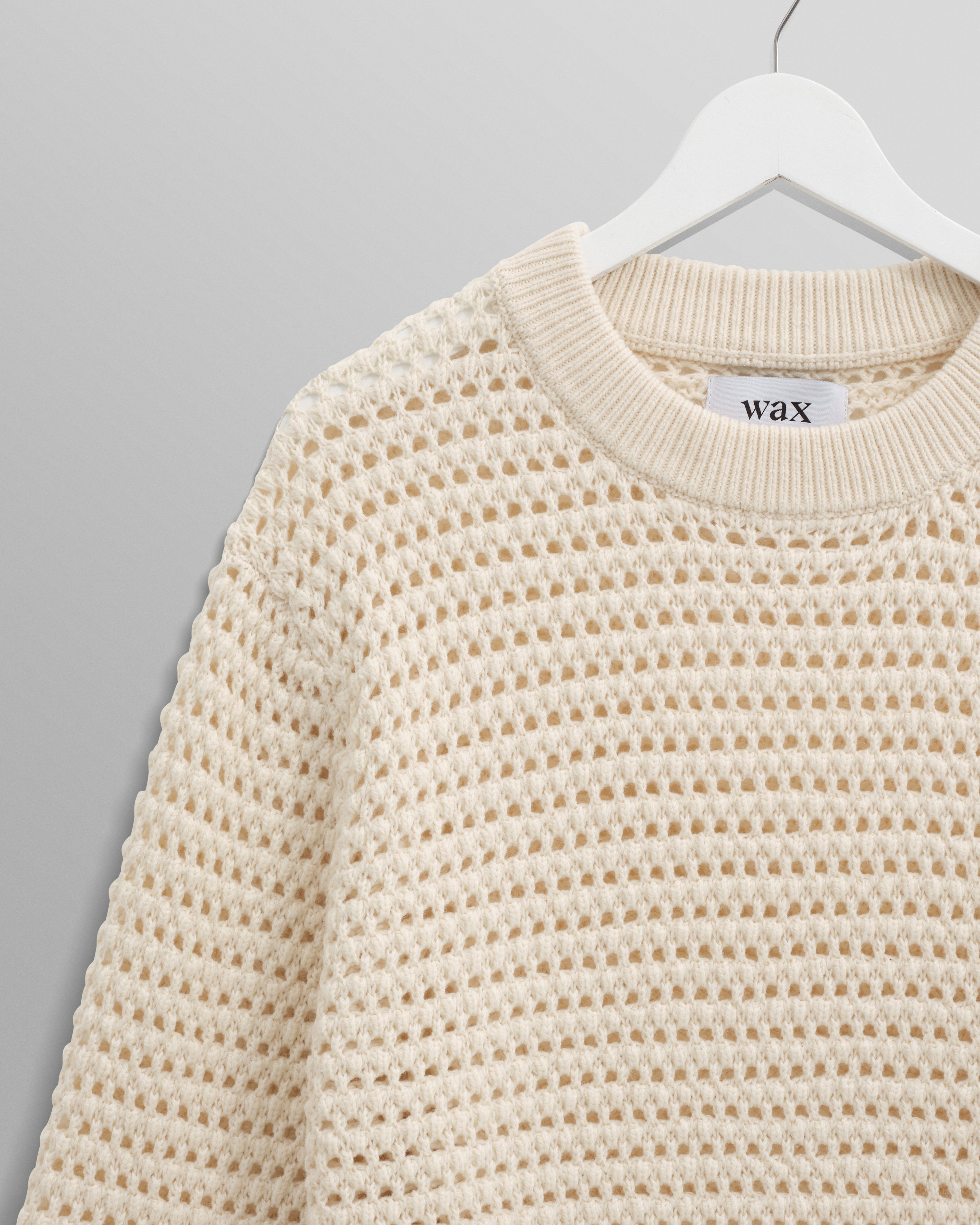 Wilde - Ecru Open Knit Jumper