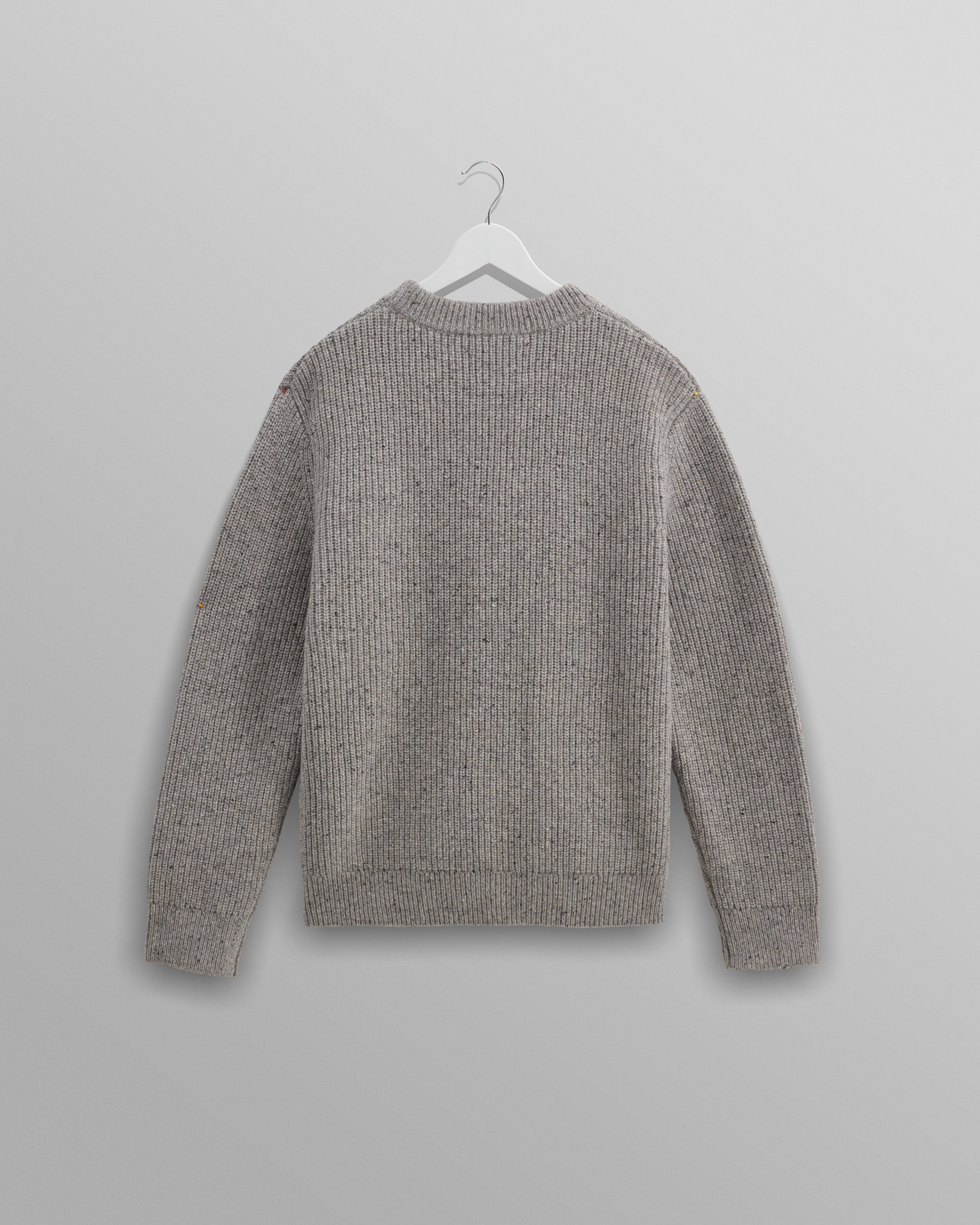 Wilde - Grey Fleck Wool Jumper