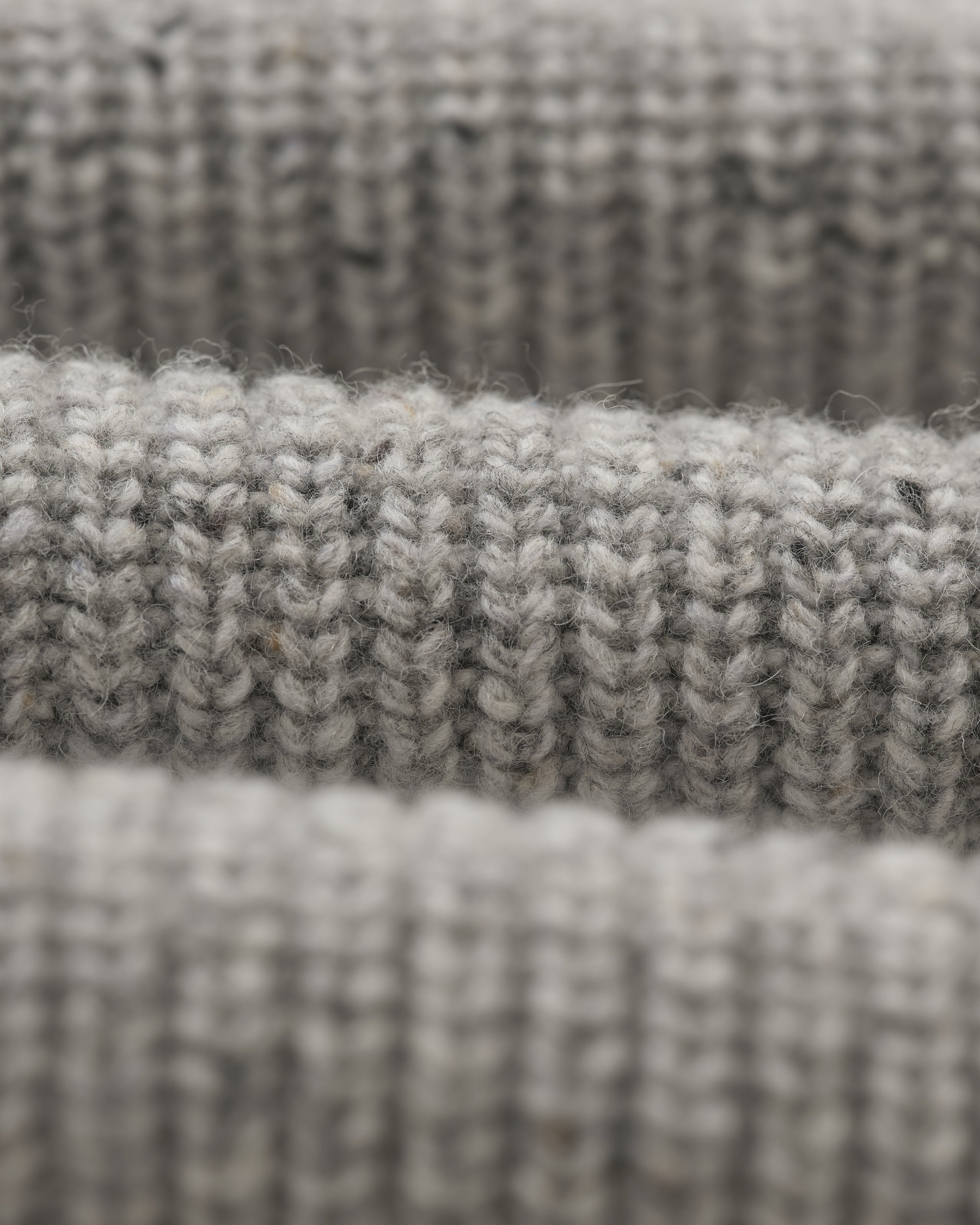 Wilde - Grey Fleck Wool Jumper
