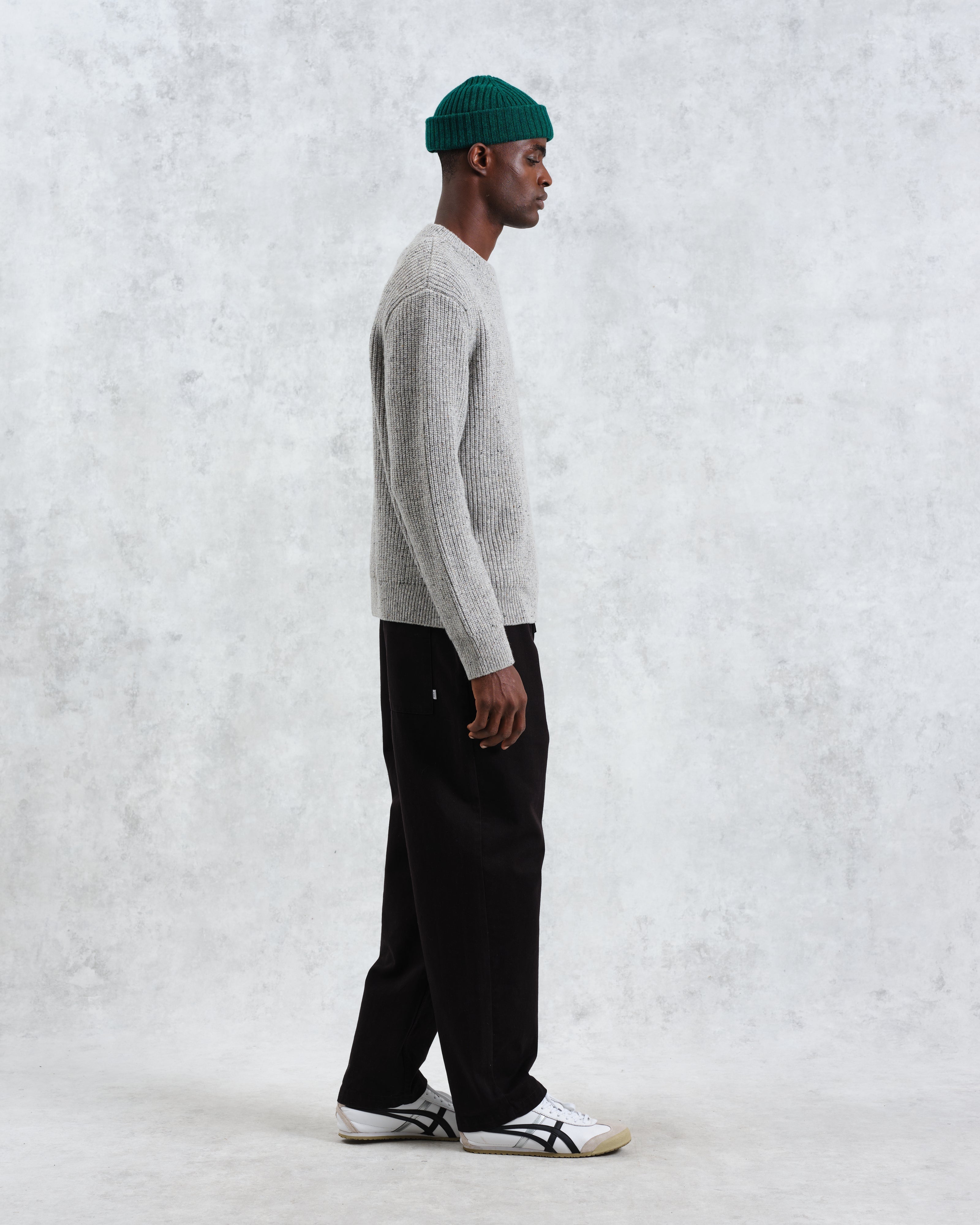 Wilde - Grey Fleck Wool Jumper
