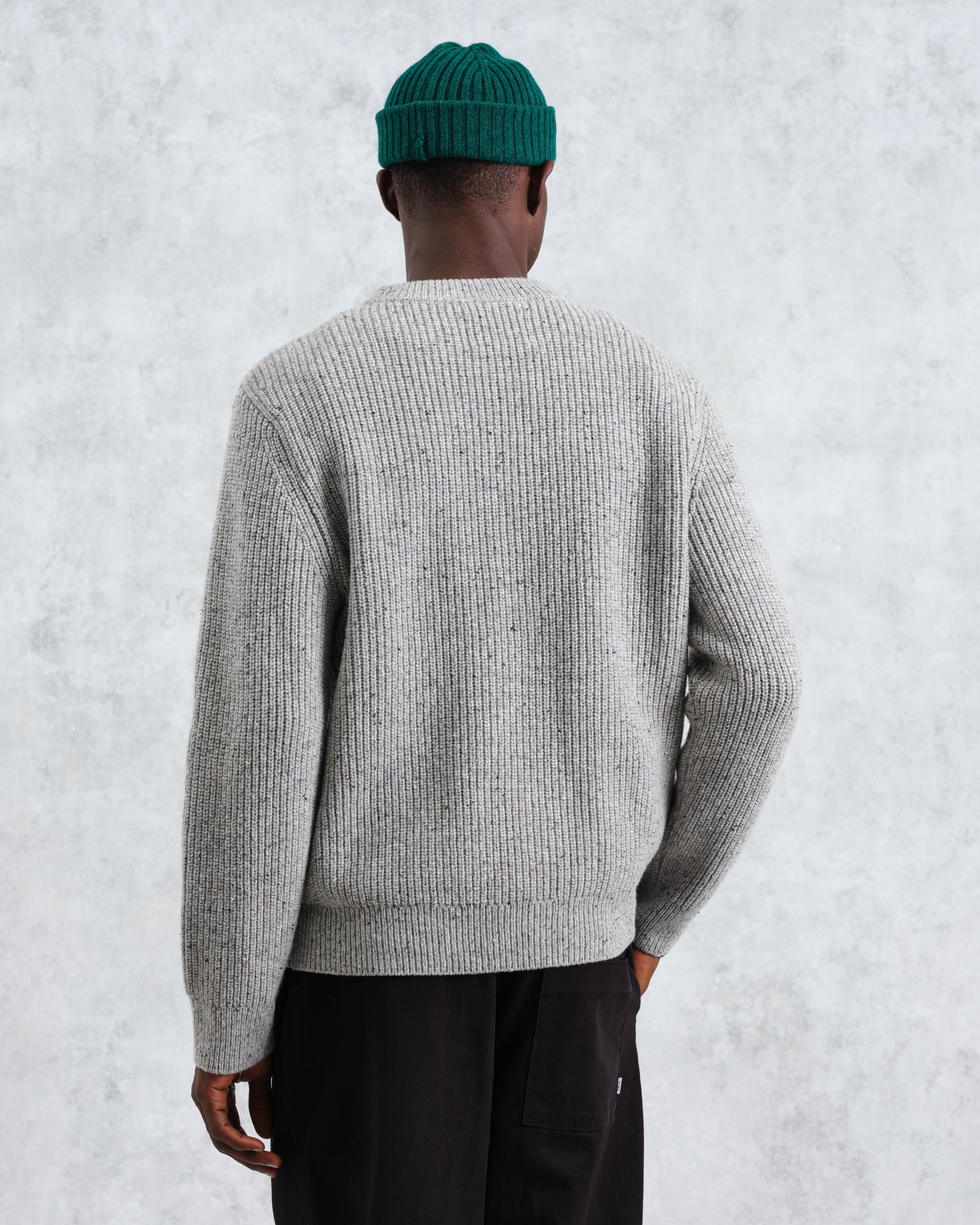 Wilde - Grey Fleck Wool Jumper