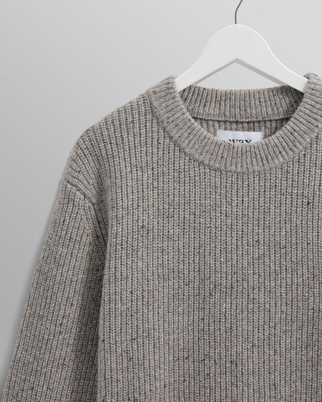 Wilde - Grey Fleck Wool Jumper