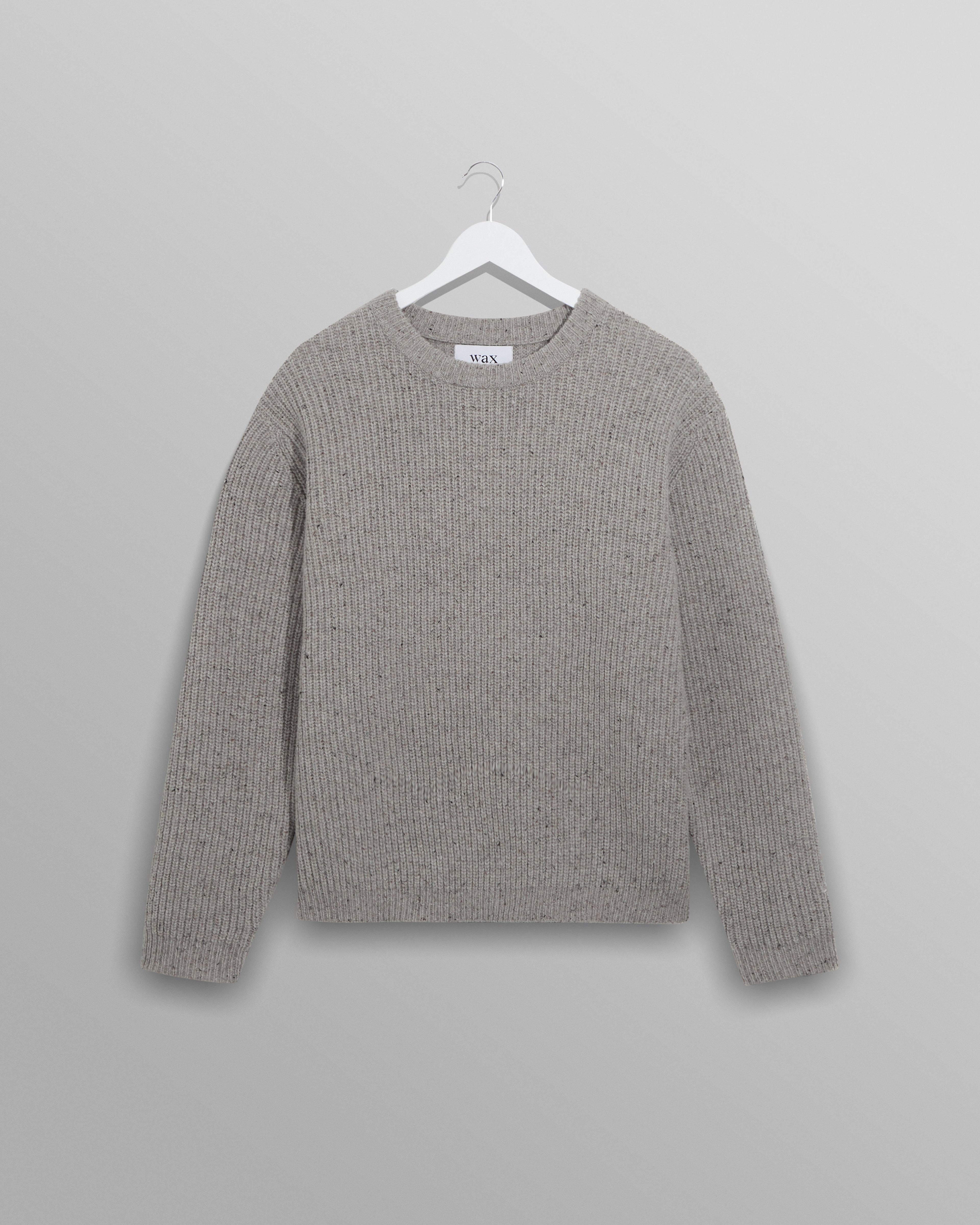 Wilde - Grey Fleck Wool Jumper