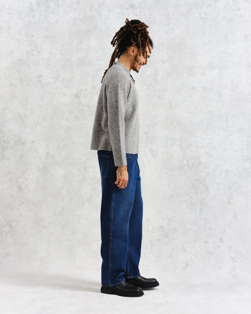 Wilde - Grey Marl Boucle Jumper