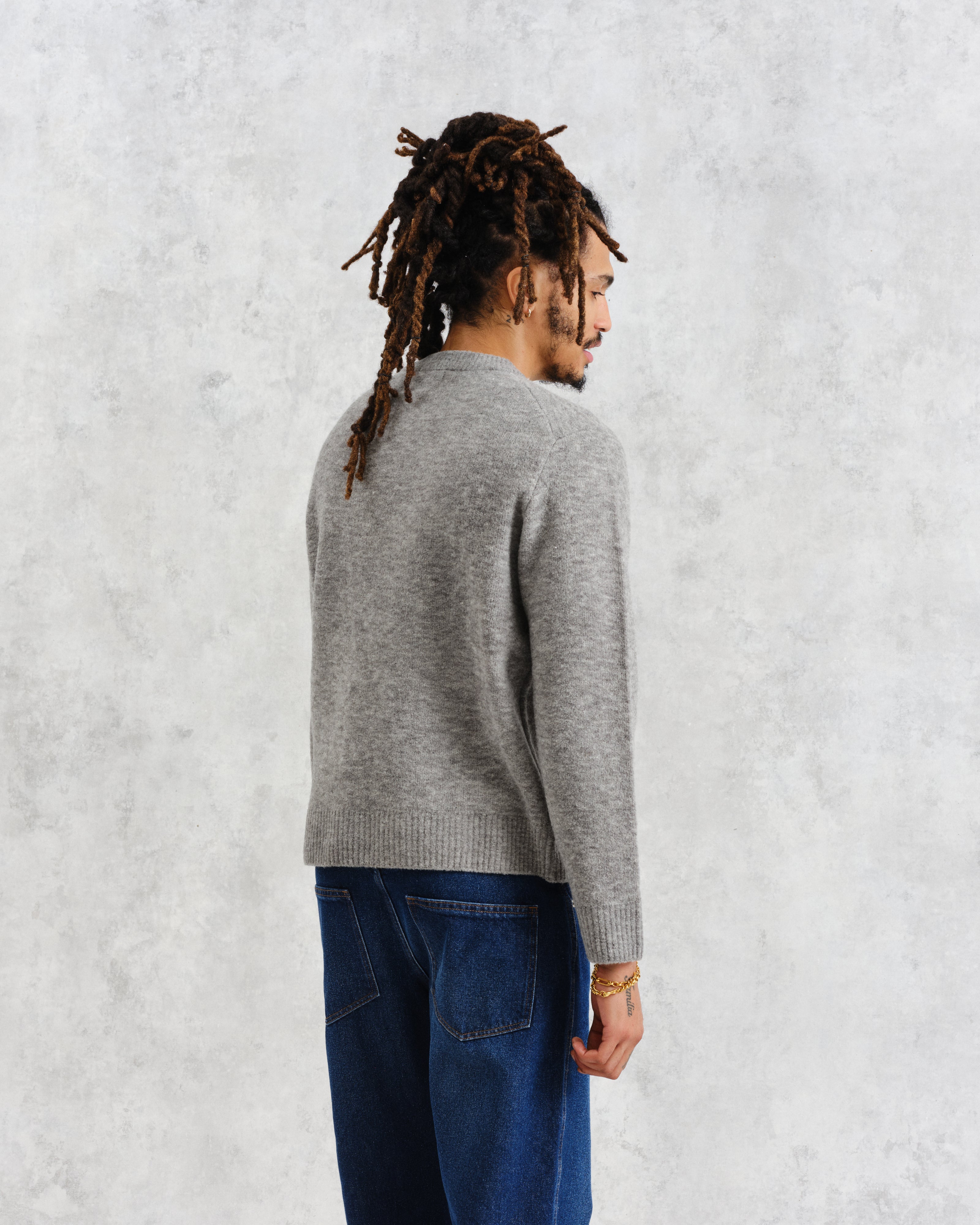 Wilde - Grey Marl Boucle Jumper
