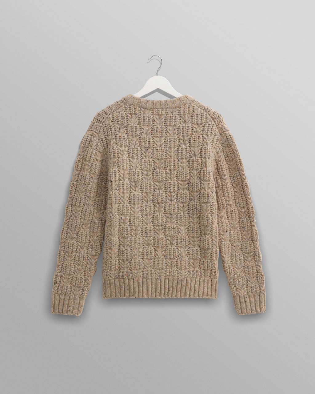 Wilde - Natural Checkerboard Leaf Jumper