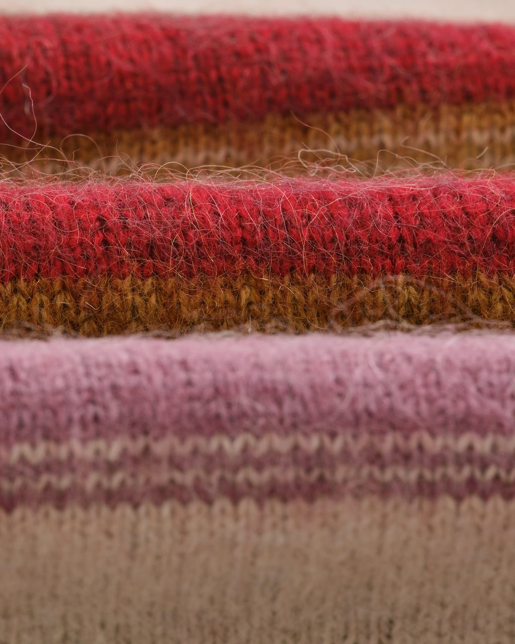 Wilde - Oatmeal Brush Stripe Wool Jumper