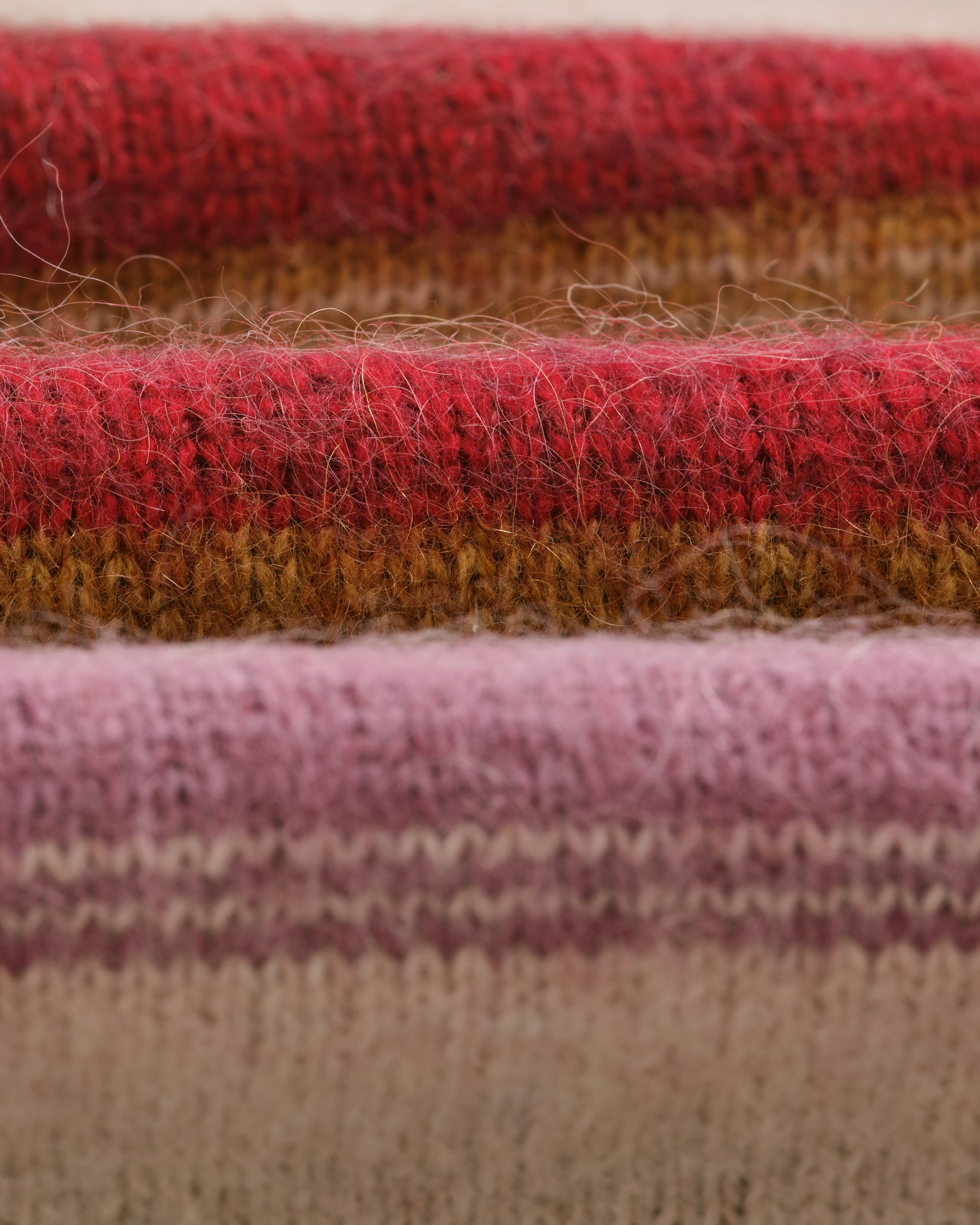 Wilde - Oatmeal Brush Stripe Wool Jumper