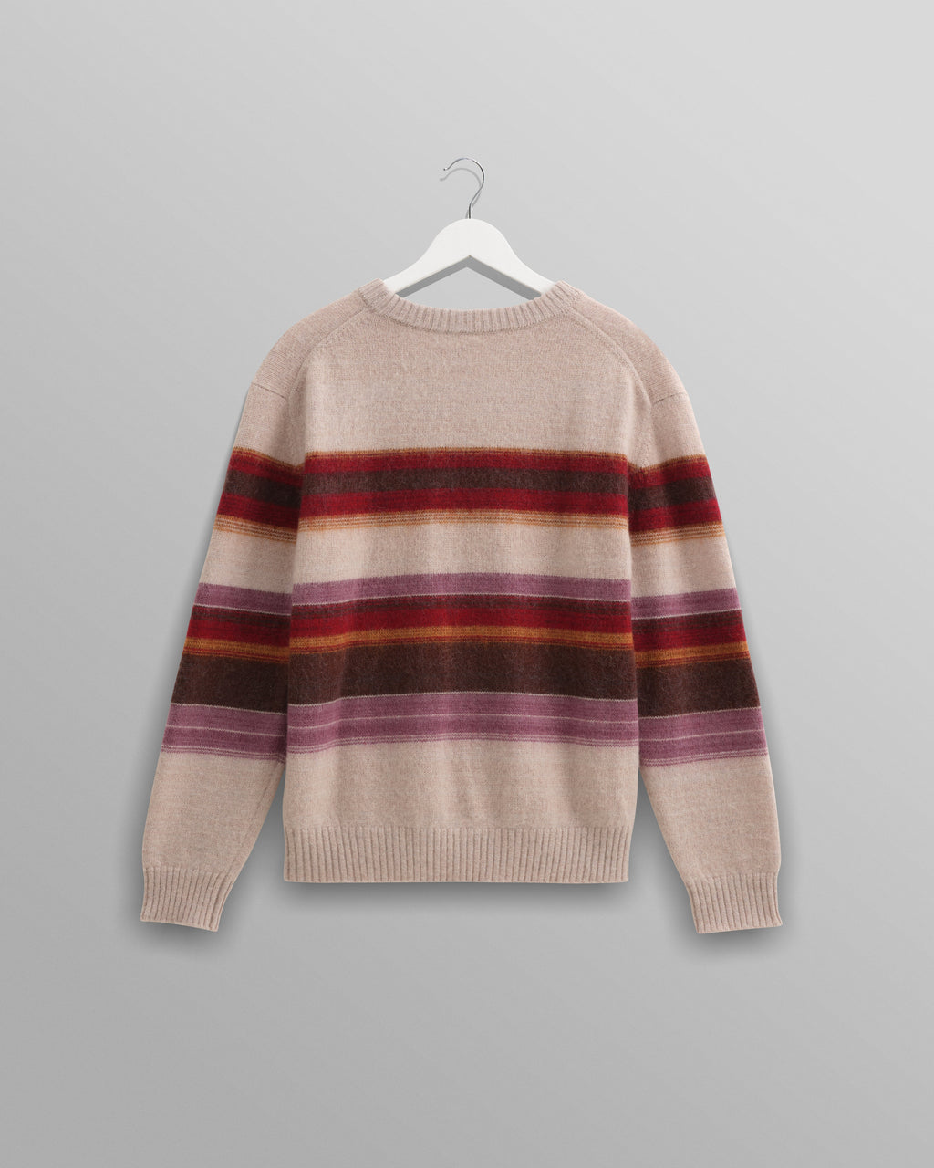 Wilde - Oatmeal Brush Stripe Wool Jumper