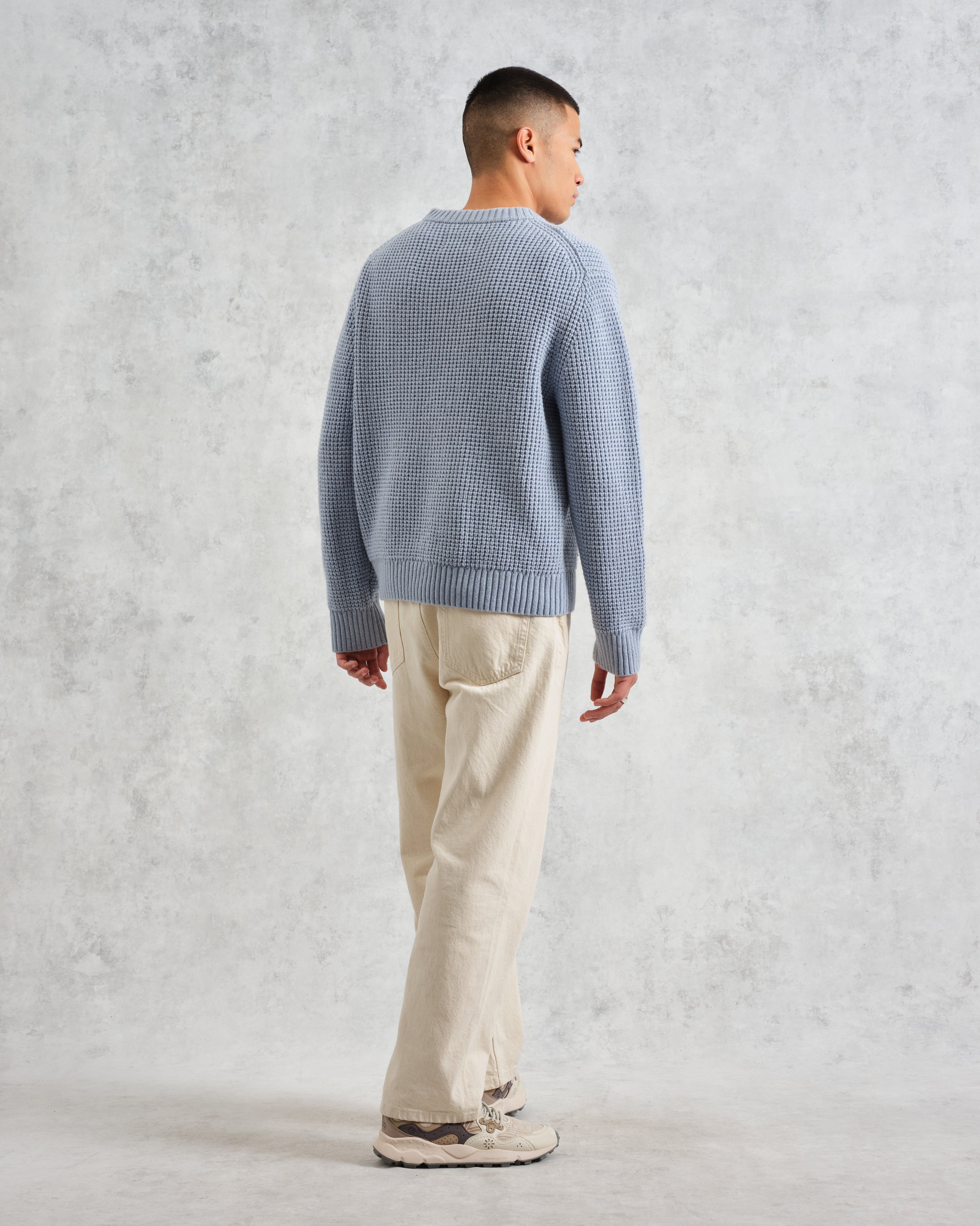 Wilde - Pale Blue Waffle Knit Jumper