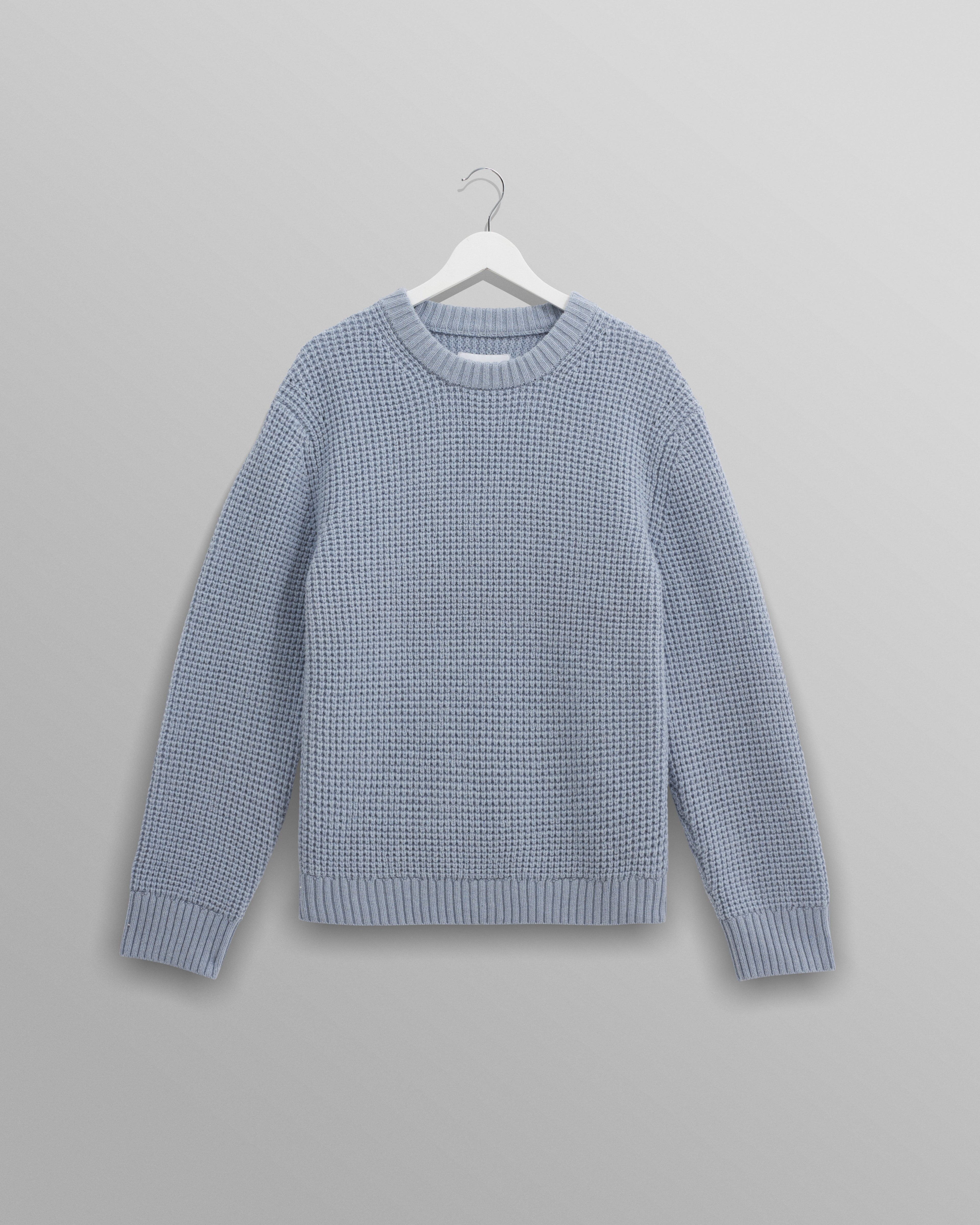 Wilde - Pale Blue Waffle Knit Jumper